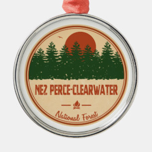 Nez Perce-Clearwater National Forest Ornament Aus Metall