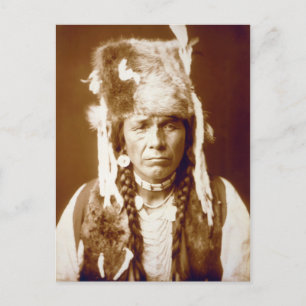 Nez Percé mit Furcap Postkarte
