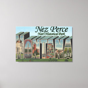 Nez Perce Nat'l Park, Montana Leinwanddruck