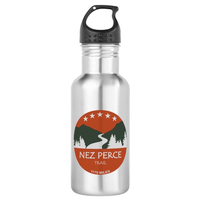 Nez Perce Trail Edelstahlflasche (Vorderseite)