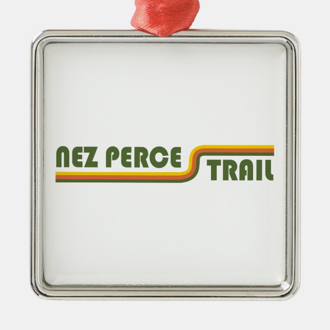 Nez Perce Trail Ornament Aus Metall (Vorne)