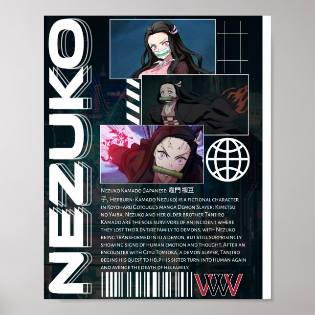 Nezuko-Poster Poster (Vorne)
