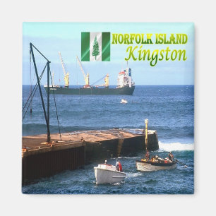 NF004 KINGSTON, NORFOLK ISLAND, Ozeanien, Kühlschr Magnet