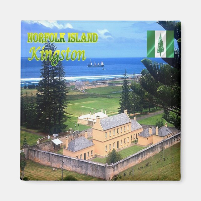 NF005 KINGSTON, NORFOLK ISLAND, Ozeanien, Kühlschr Magnet (Vorne)