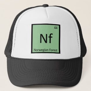 Nf - Norwegische Waldkatze Chemie Elementsymbol Truckerkappe