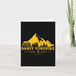 Nff Sunshine Canada Ski Resort Alpin Skifahren Karte