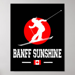 Nff Sunshine Canada Skigebiet Rocky Mountains Ski Poster