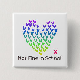 NFIS quadratisches Abzeichen Button