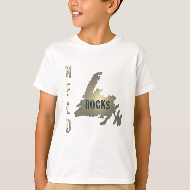 Nfld Rocks Kids Ringer T - Shirt (Vorderseite)