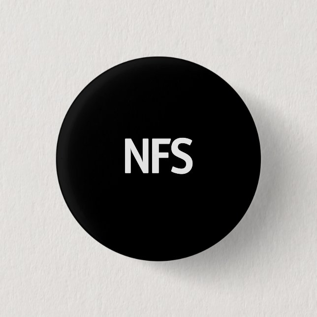 NFS schwarz Button (Vorderseite)