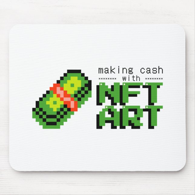 NFT Crypto art Bossica Mouse Pad Mousepad (Vorne)