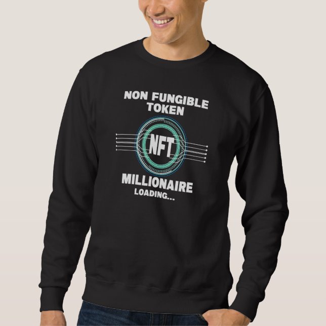 Nft Digital Digital Assets Solana Nft Cryptocurren Sweatshirt (Vorderseite)