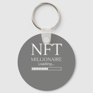 NFT Millionaire Loading bitte warten lustige Hande Schlüsselanhänger