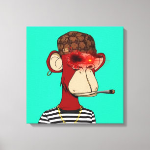 NFT Monkey Leinwanddruck