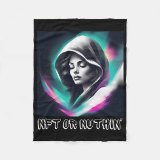 NFT oder Nothin" - Bold Web3 & Crypto Enthusiasten Fleecedecke