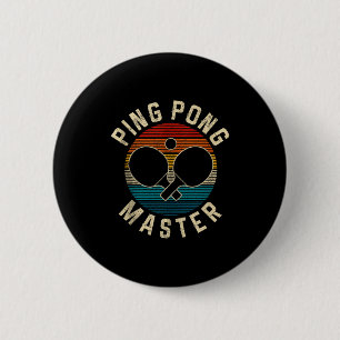 Ng Ng Meister Vintage Tischtennisspieler Lustiger Button