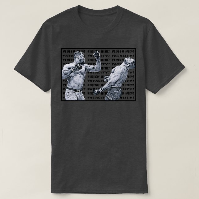Ngannou Fatality Black T-Shirt (Design vorne)
