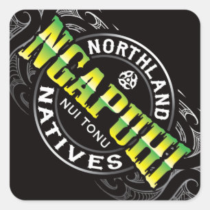 Ngapuhi Lifer Chrome Quadratischer Aufkleber