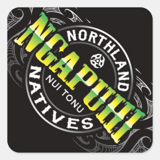 Ngapuhi Lifer Chrome Quadratischer Aufkleber