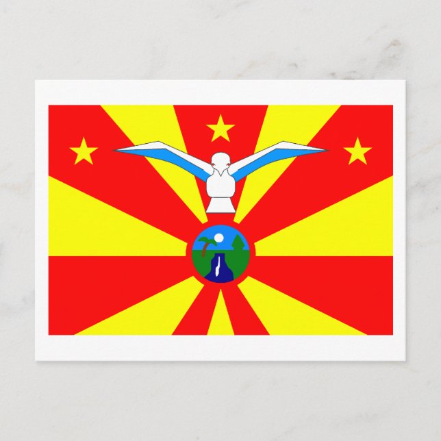 Ngardmau-Flagge Postkarte (Vorderseite)