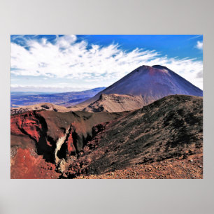 Ngauruhoe und der Rote Krater Poster