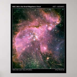 NGC346InThe SmallMagellanicCloud-20 Poster