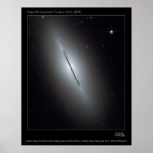 NGC5866-Edge-OnLenticularGalaxy-20 Poster