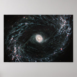 NGC 1433 Spiralgalaxie   MIRI   JWST Poster