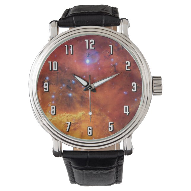 NGC 2467 Nebula - Hubble-Teleskop-Foto Armbanduhr (Vorderseite)