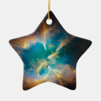 NGC 2818 Planetennebel glühend Keramikornament