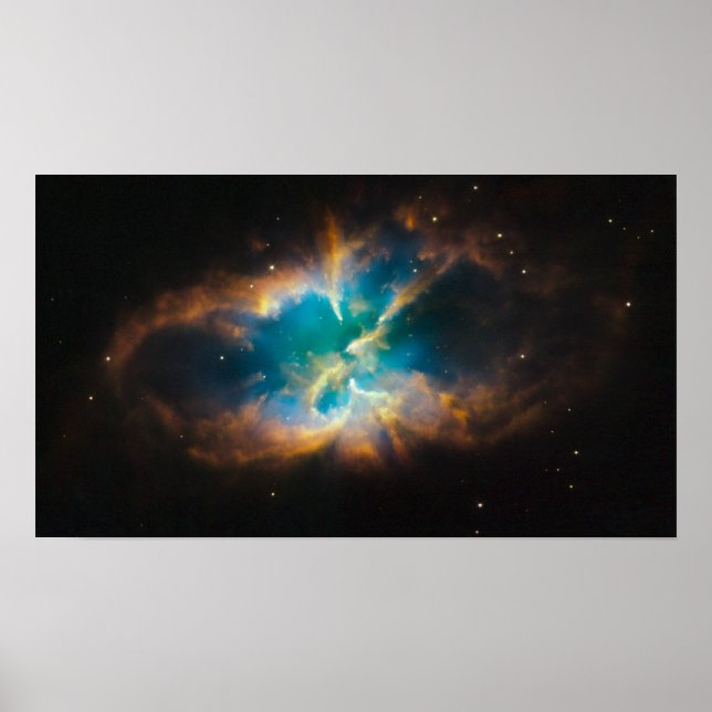 NGC 2818 Planetennebel glühend Poster (Vorne)