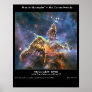 NGC-3372 "Mystic Mountain" Poster