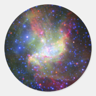 NGC 346-Sternencluster-Nebel in Tucana Runder Aufkleber