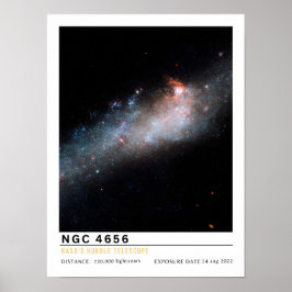 NGC 4656 Hockey Stick Galaxie Weltraum Bildung Poster