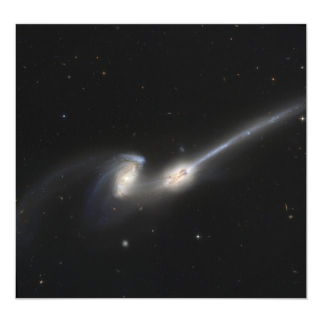 NGC 4676, auch bekannt als die Mäuseggalaxien Fotodruck (Vorne)