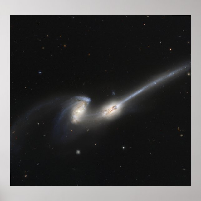 NGC 4676, auch bekannt als die Mäuseggalaxien Poster (Vorne)