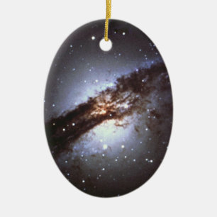 NGC 5128 Centaurus A Galaxy NASA Keramikornament