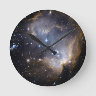 NGC 602 helle Sterne NASA Runde Wanduhr
