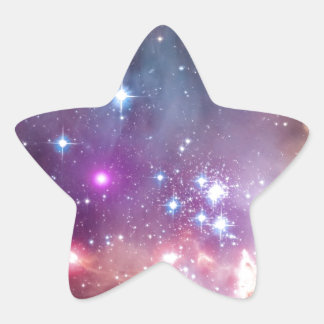 NGC 602: Star Cluster, Small Magellanic Cloud Stern-Aufkleber