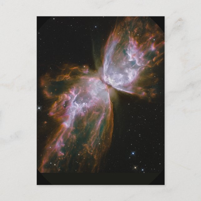 NGC 6302 Schmetterlingsnebel Postkarte (Vorderseite)