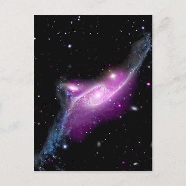 NGC 6872 Blackhole Galaxy Postkarte (Vorderseite)