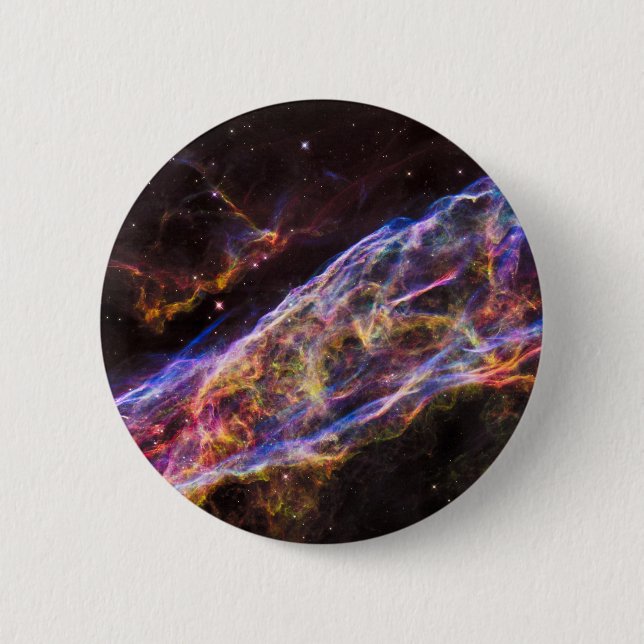Ngc 6960, Der Raum-Nebel der Hexe. Button (Vorderseite)
