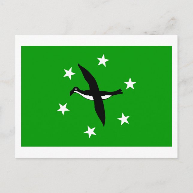 Ngchesar-Flagge Postkarte (Vorderseite)