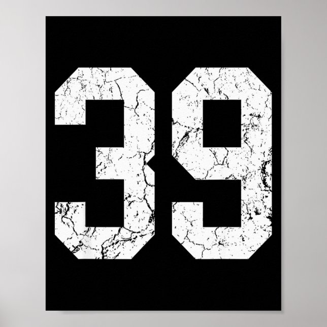 Nge White Number &#;  Jersey Uniform Player Fan  Poster (Vorne)