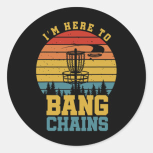 Nging Chains Disc Golf Lustige Diskuswerfer Sport Runder Aufkleber