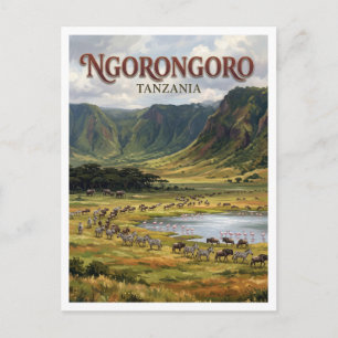 Ngorongoro-Krater Karatu Tansania Postkarte