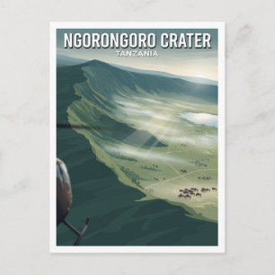 Ngorongoro-Krater Karatu Tansania Souvenir Postkarte