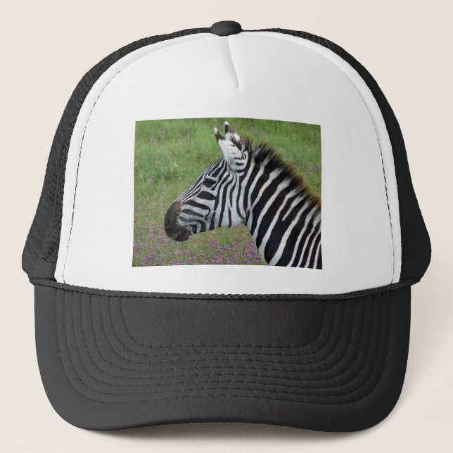 Ngorongoro Zebra Nah-up Truckerkappe (Vorderseite)