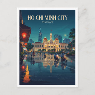 Nguyen Hue Fußgängerzone Ho Chi Minh Stadt Vietnam Postkarte