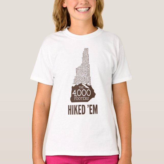 NH 4000 Footers Hiked T - Shirt (Braunes Logo) (Vorderseite)